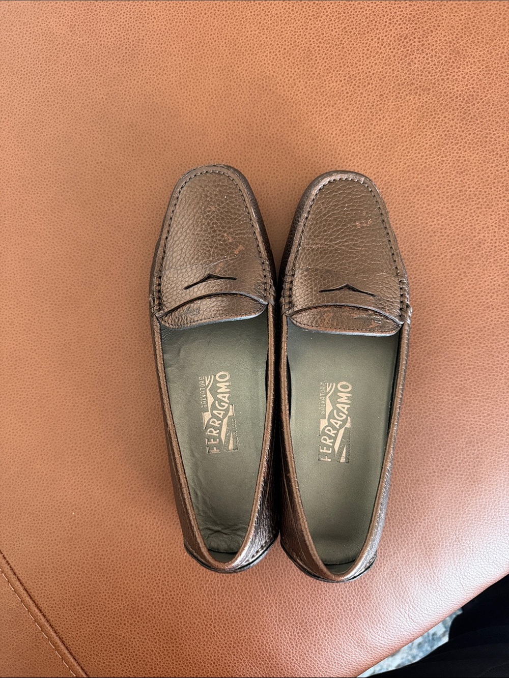Salvatore Ferragamo Women’s Brown Loafers - Picture 7 of 7